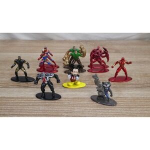 Marvel Figurines Collectable and Mickey Mouse Mix Lot of 11